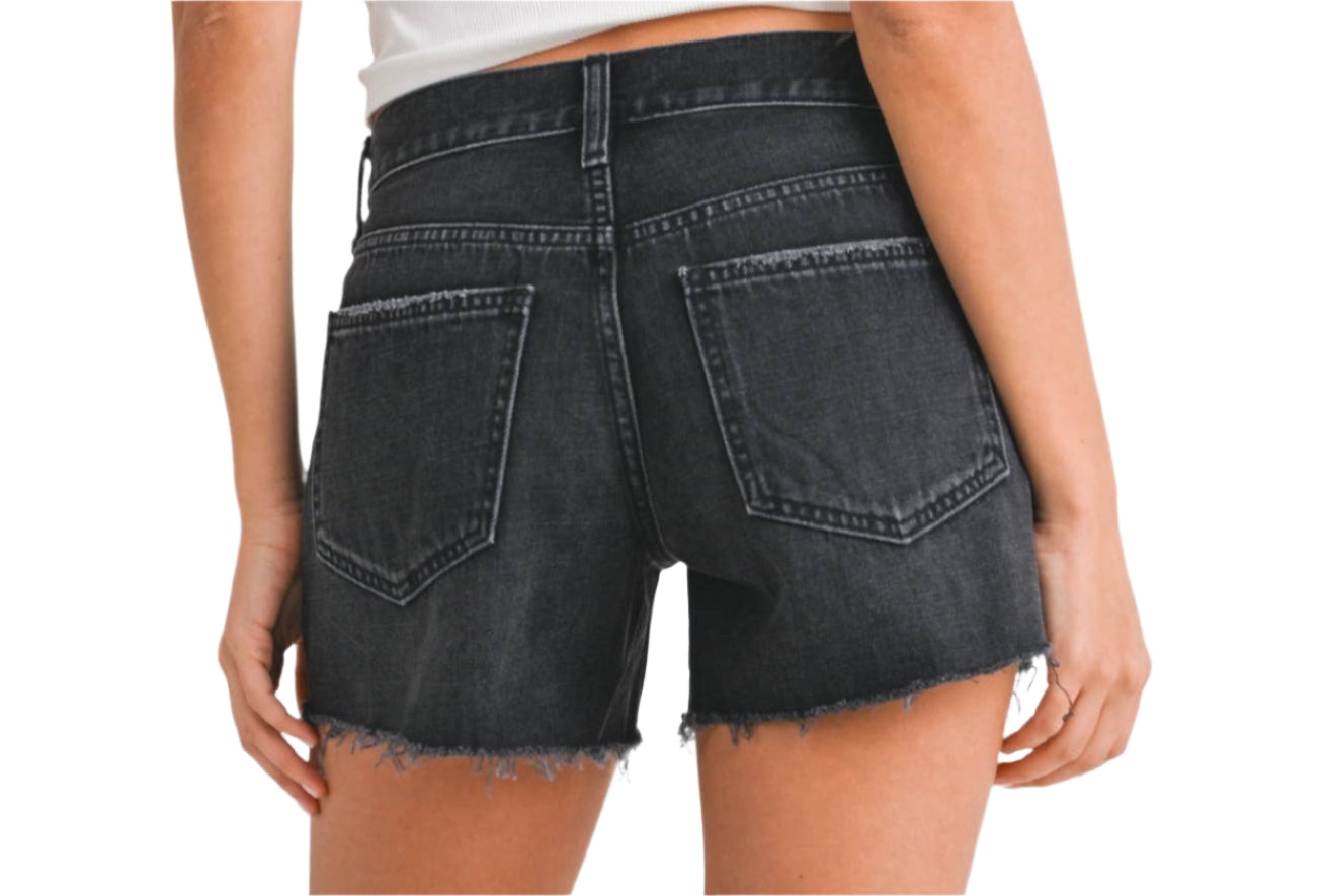 Low Rise Relaxed Denim Short