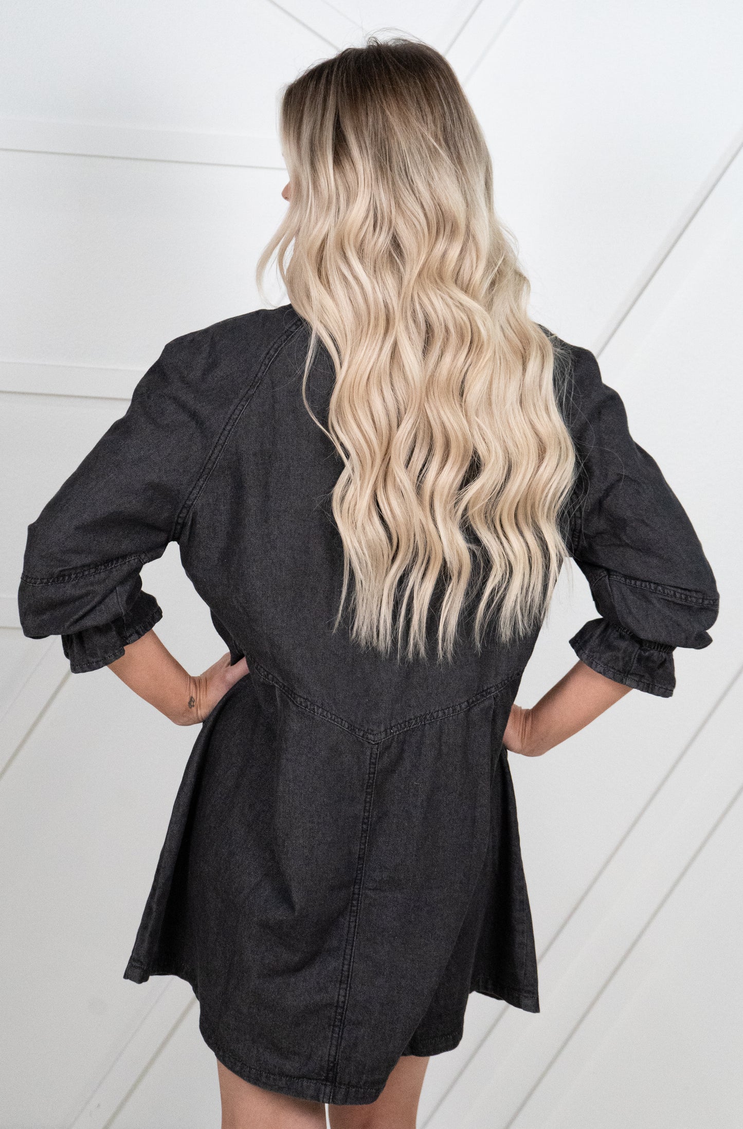 Patchwork Denim Dress