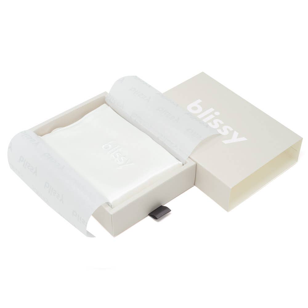 Blissy White Standard Pillowcase