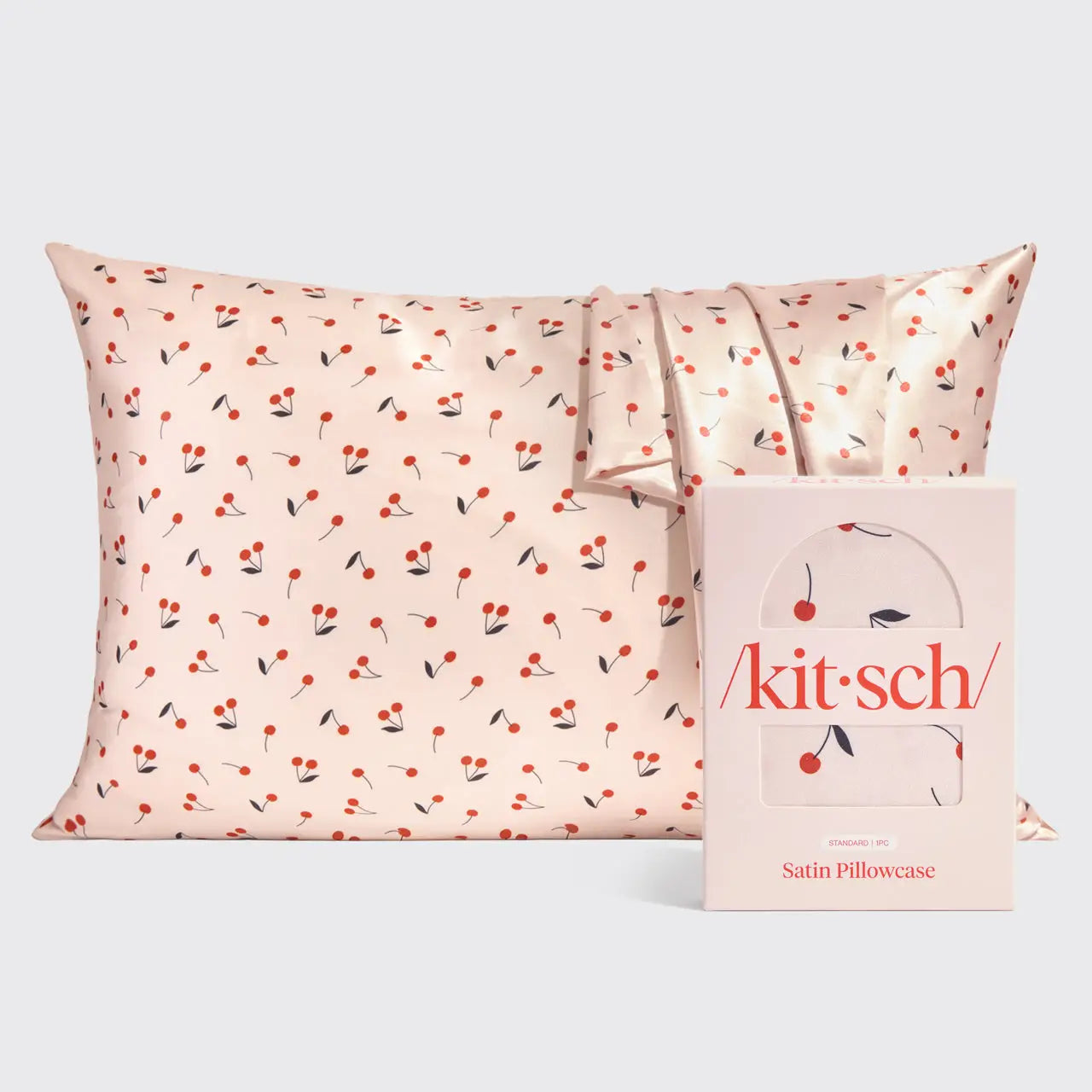 Satin Cherry Pillowcase
