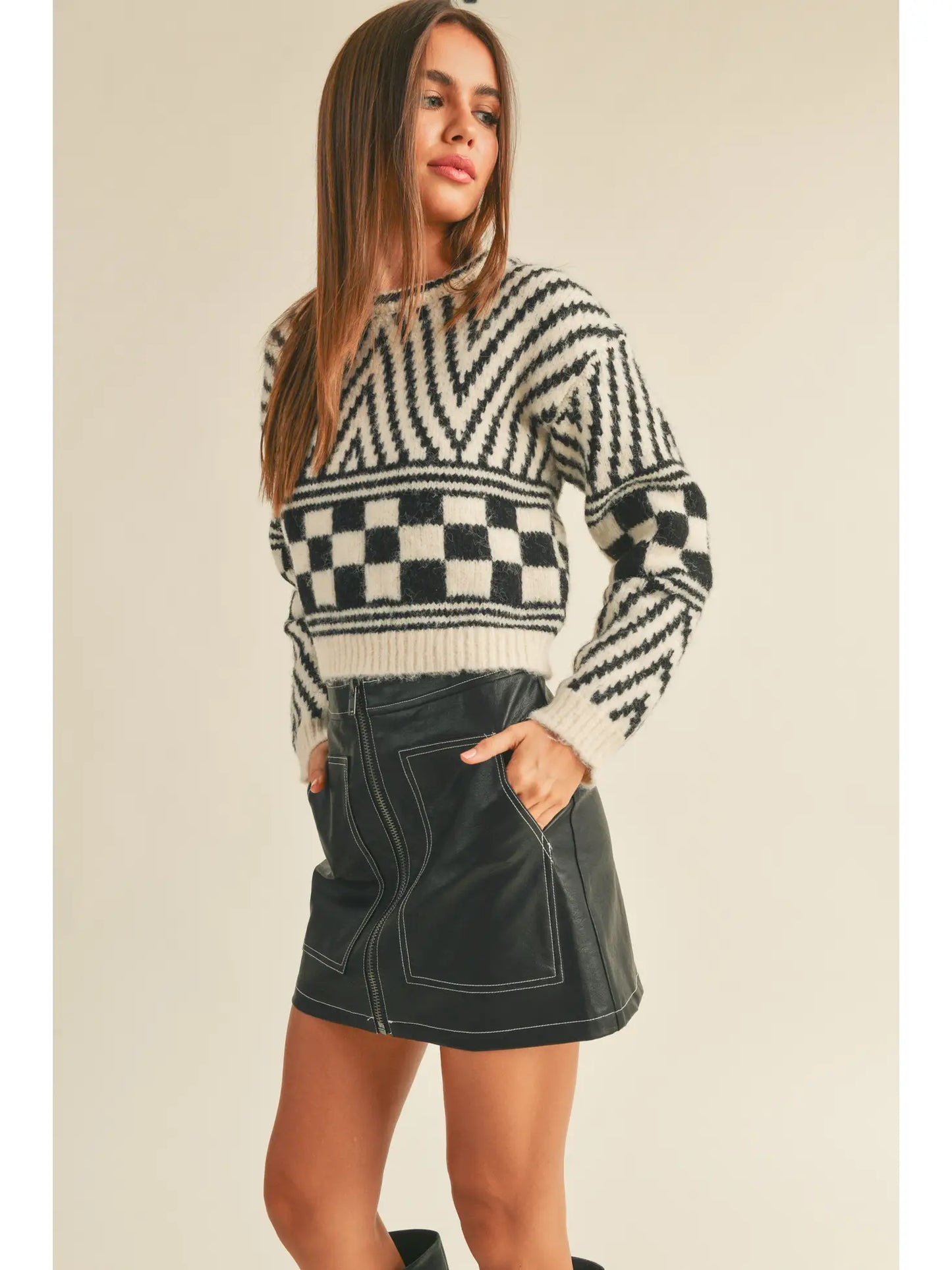 Multi-Pattern Sweater