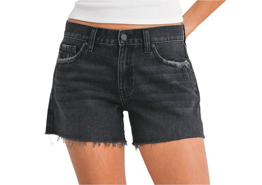 Low Rise Relaxed Denim Short