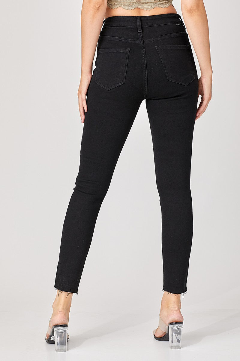 High-Rise Crossover Loose Ankle Skinny