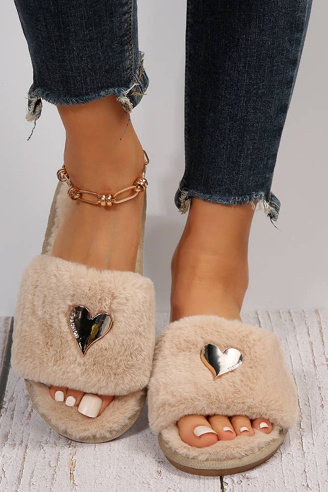 Heart Pendant Slippers